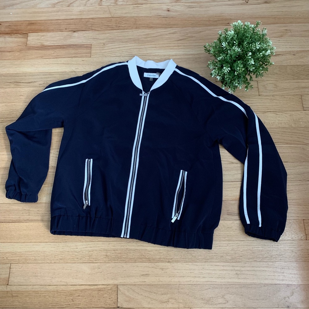 Calvin Klein baseball jacket blue size M